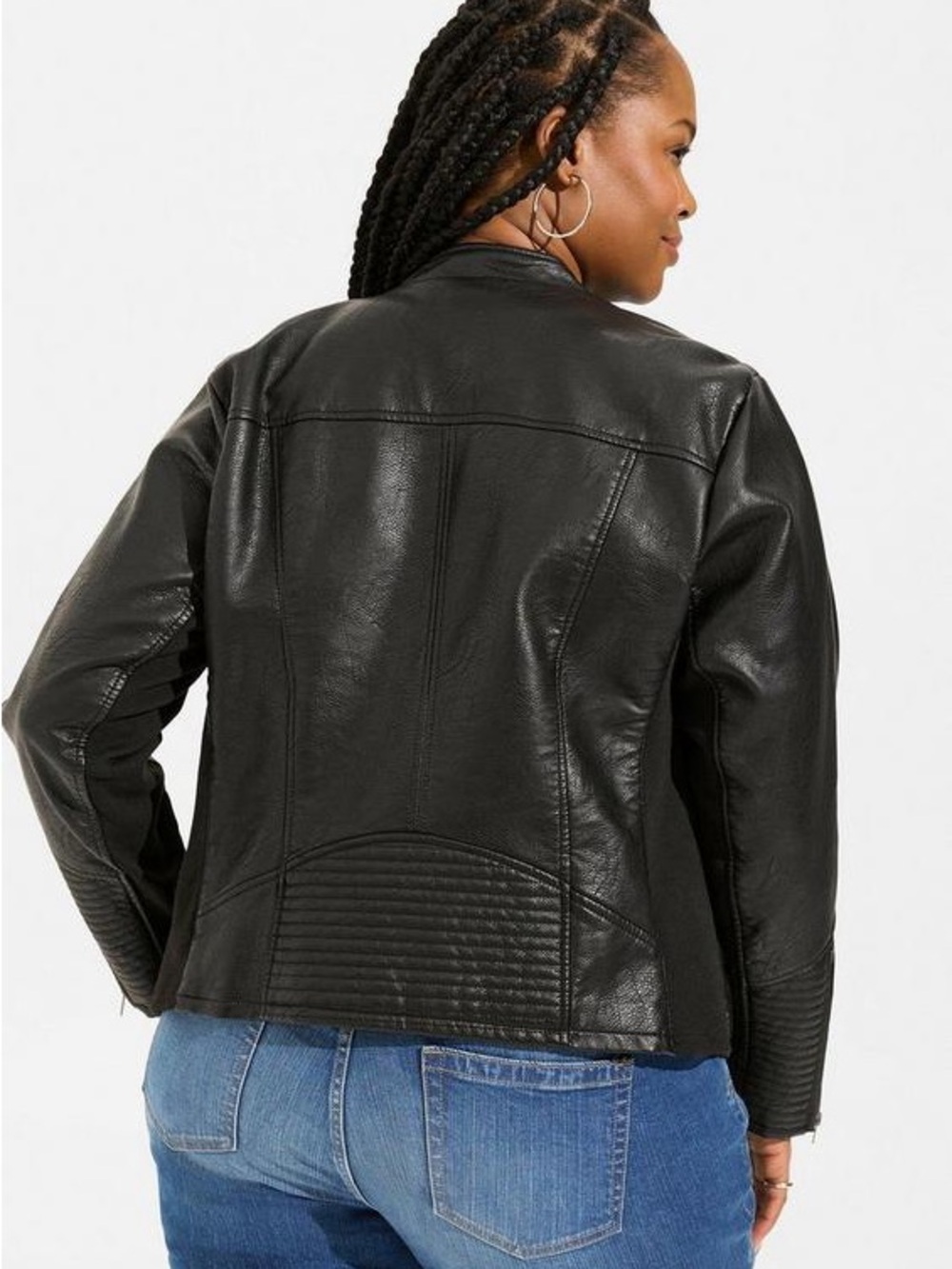 torrid Black Faux Leather Moto Jacket - Picture 2 of 6